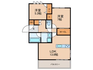 El Condominio Horiの物件間取画像